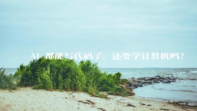 AI 都能写代码了，还要学计算机吗？